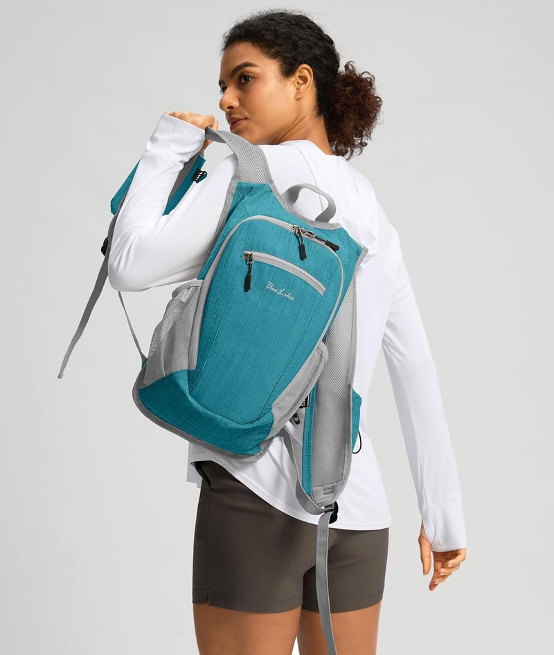 Uselike 10L Small Hiking Backpack Travel Daypack Lightweight Packable Back Pack for Women Men(Teal Blue) - Image 3